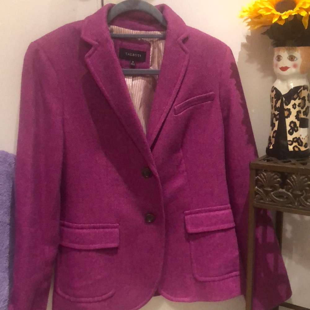 Talbots beautiful fuchsia-colored Jacket. medium.